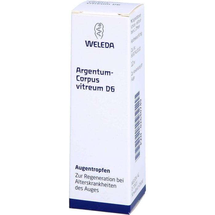 WELEDA Argentum corpus Vitreum D6 Augentropfen, 10 ml Solution