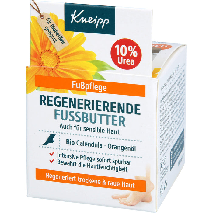Kneipp regenerierende Fußpflege für trockene und raue Haut, 100 ml Cream