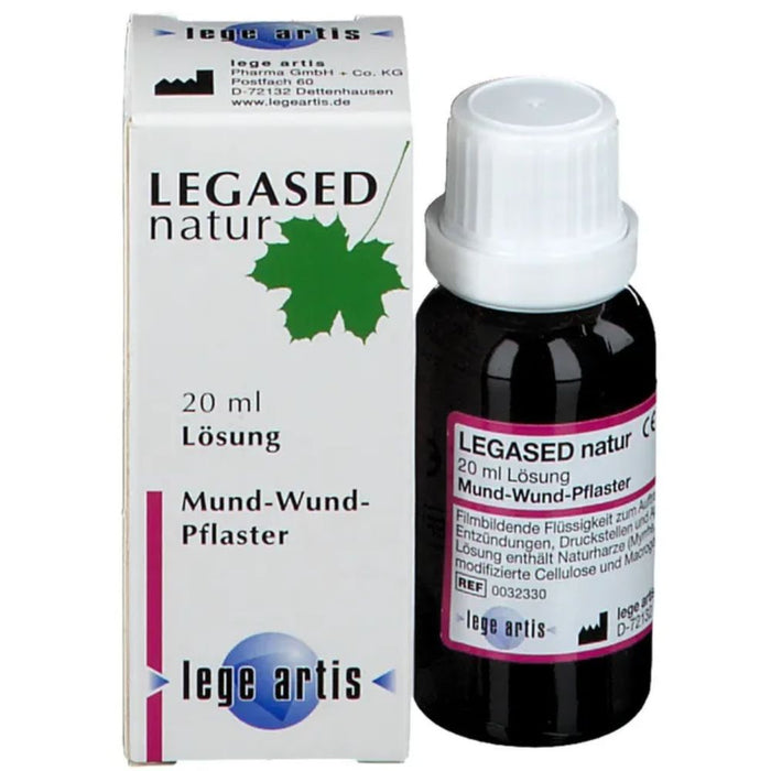 LEGASED natur Lösung Mund-Wund-Pflaster bei entzündeter Mundschleimhaut, 20 ml Lösung