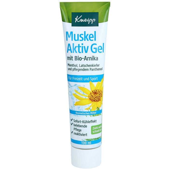 Kneipp Muskel Aktiv Gel mit Bio-Arnika, Menthol & Latschenkiefer, 100 ml Solution
