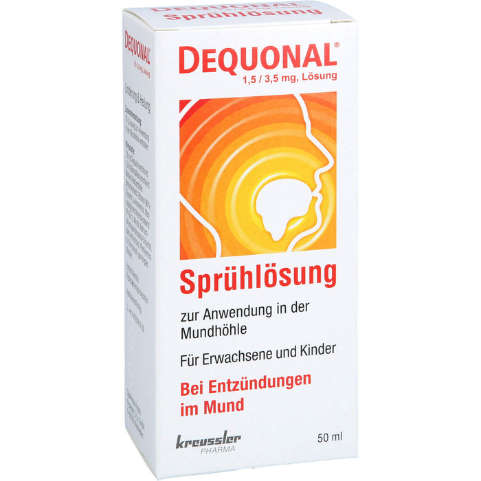 DEQUONAL Sprühlösung bei Entzündungen im Mund, 50 ml Lösung