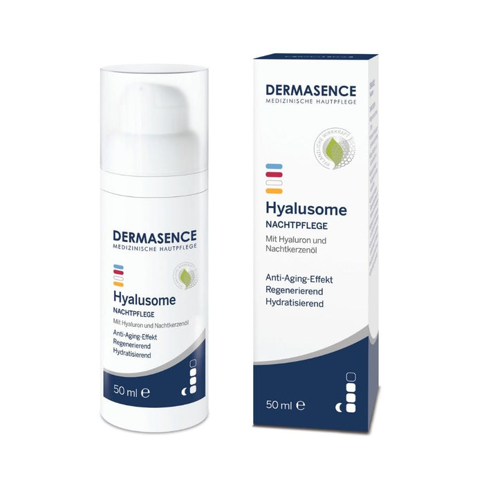DERMASENCE Hyalusome Nachtpflege Anti-Aging Effekt, regenerierend und hydratisierend, 50 ml Cream