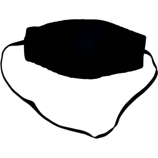 Augenbinde oval mit Gummiband schwarz, 1 St 