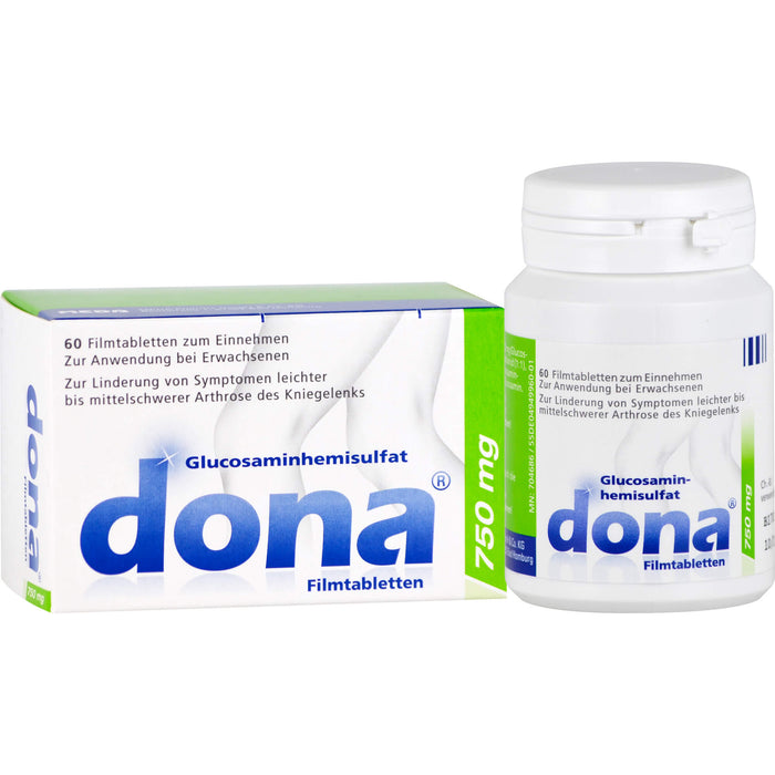 Dona 750 mg Filmtabletten bei Arthrose des Kniegelenks, 60 pc Tablettes