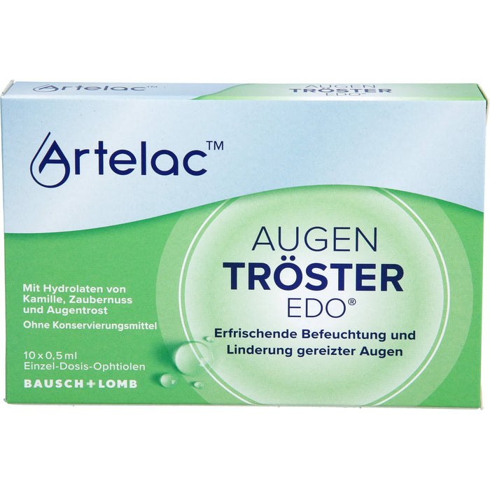 Artelac Augentröster EDO Befeuchtung und Linderung gereizter Augen, 10 St. Einzeldosisbehältnisse