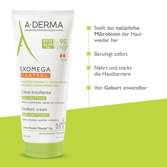 A-DERMA EXOMEGA Control Creme, 200 ml Cream