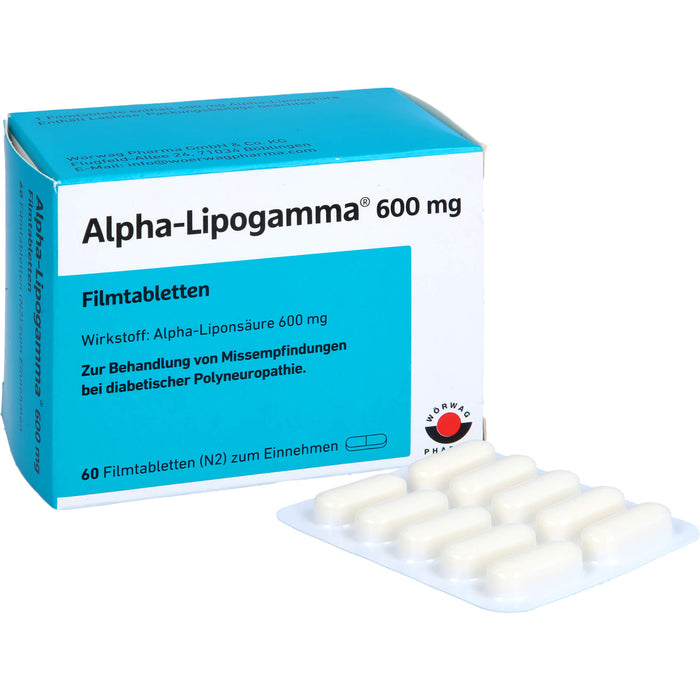 Alpha-Lipogamma 600 mg Filmtabletten, 60 St FTA