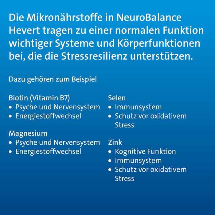 NeuroBalance Hevert mit Biotin und Magnesium, 60 pcs. Capsules