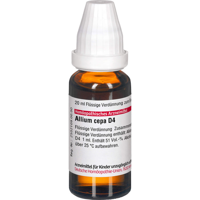 DHU Allium cepa D4 Dilution, 20 ml Solution