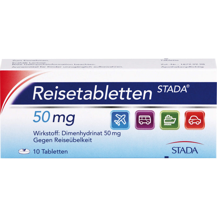 Reisetabletten STADA  50 mg, 10 pcs. Tablets
