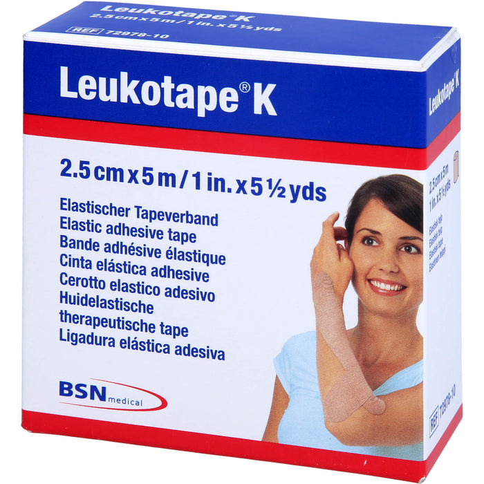 Leukotape K 2,5cm hautfarbend, 1 St VER