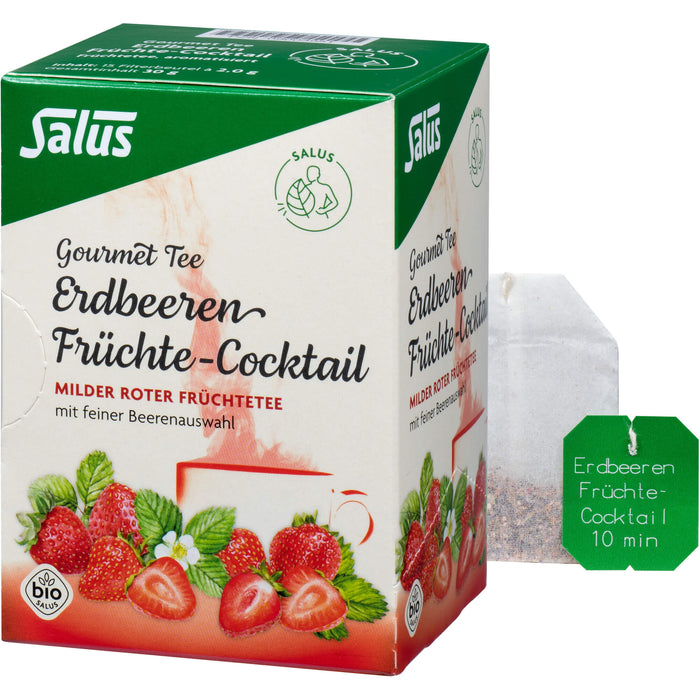 Salus Gourmet Tee Erdbeeren Früchtecocktail, 15 pcs. Filter bag