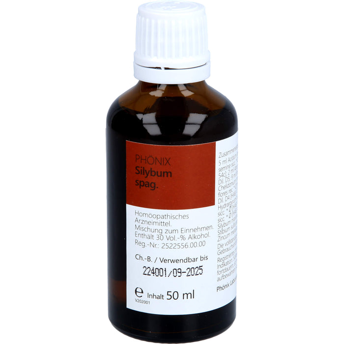 PHÖNIX Silybum Spag. Tropfen, 50 ml Mixture