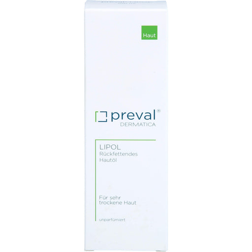 preval Lipol rückfettendes Hautöl für sehr trockene Haut, 100 ml Öl