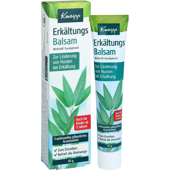 Kneipp Erkältungs Balsam zur Linderung von Husten, 45 g Cream