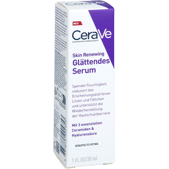 CeraVe Skin Renewing Glättendes Serum für eine geglättete Haut, 30 ml Gel