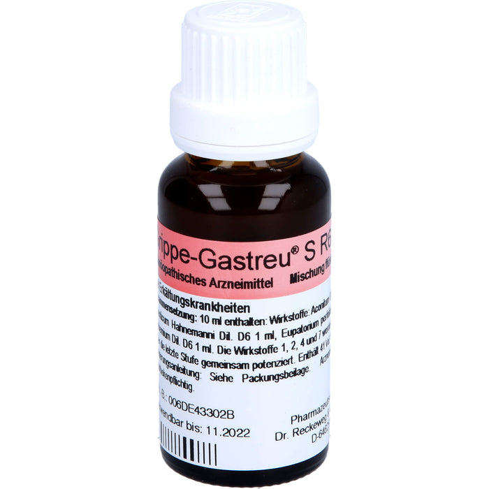 Dr. Reckeweg Grippe-Gastreu S R6 Tropfen bei Erkältungskrankheiten, 22 ml Lösung
