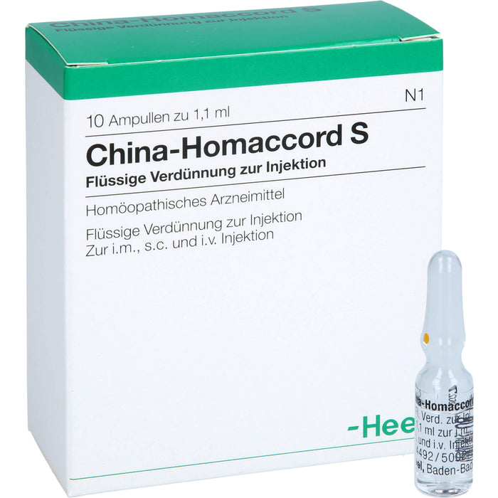 China-Homaccord  S Inj.-Lsg., 10 pc Ampoules