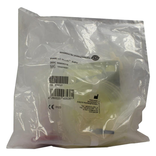 PARI LC PLUS Baby Set aus Vernebler, Winkel, Maske Größe 2, Schlauchadapter und Anschlussschlauch, 1 St. Set