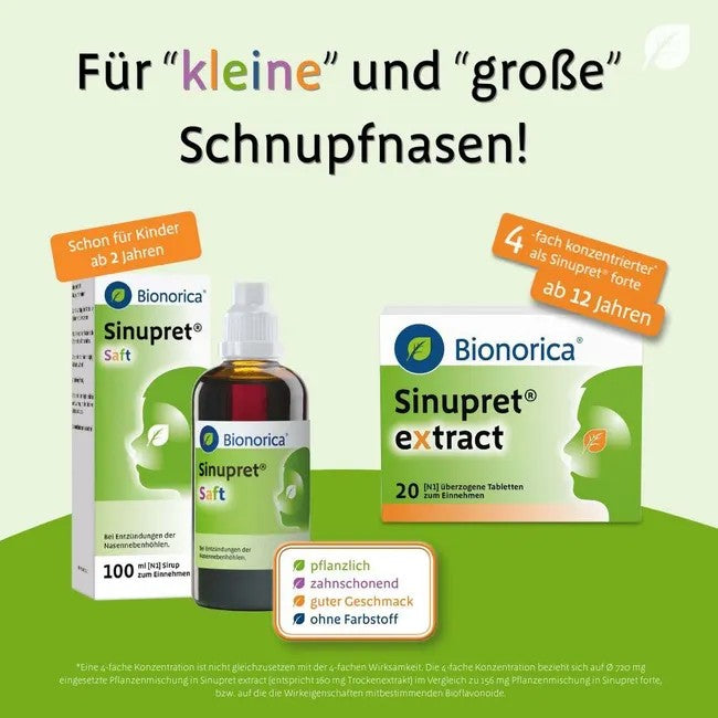 Sinupret extract überzogene Tabletten, 20 pcs. Tablets