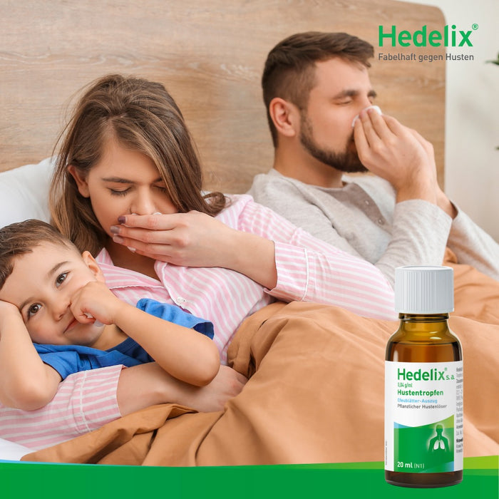 Hedelix s.a. Hustentropfen – konzentrierte Pflanzenpower für kraftvolle Hustenlinderung, 20 ml Solution