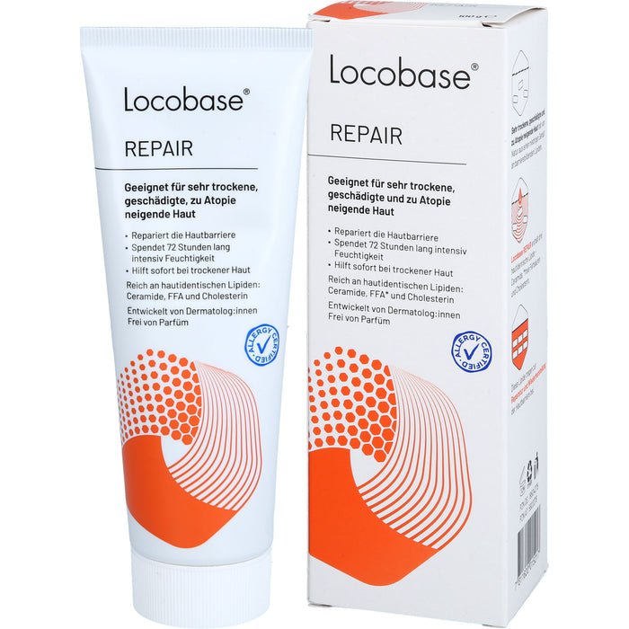 Locobase Repair Creme für sehr trockene, geschädigte, zu Atopie neigende Haut, 100 g Cream