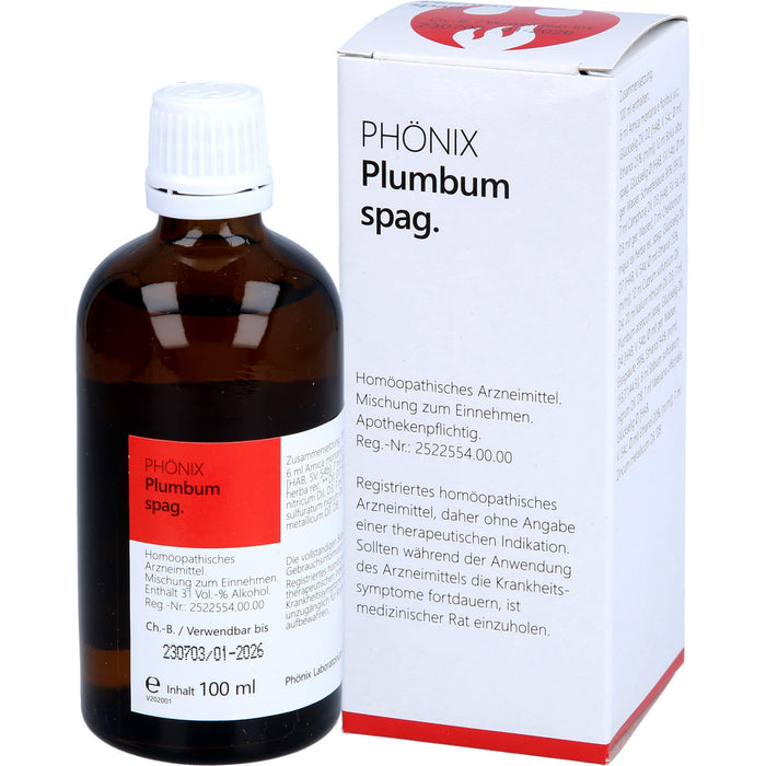 PHÖNIX Plumbum spag. Tropfen, 100 ml Mixture