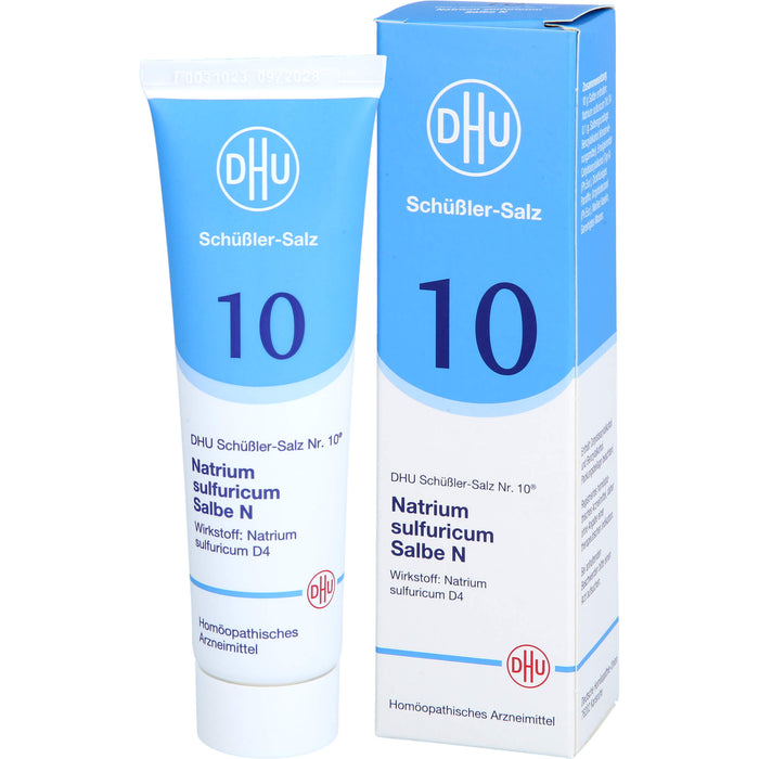 DHU Schüßler-Salz Nr. 10 Natrium sulfuricum N D4– Das Mineralsalz der inneren Reinigung – das Original, 50 g Salbe