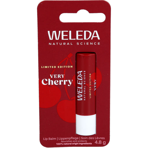 WELEDA Very Cherry Lip Balm Limited Edition mit Kirschduft, 4.8 g Creme