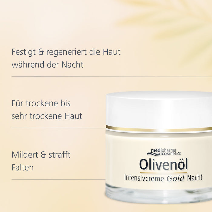 Olivenöl Intensivcreme Gold ZELL-AKTIV Nachtcreme, 50 ml Crème