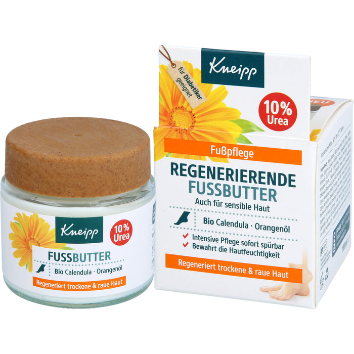 Kneipp regenerierende Fußpflege für trockene und raue Haut, 100 ml Creme