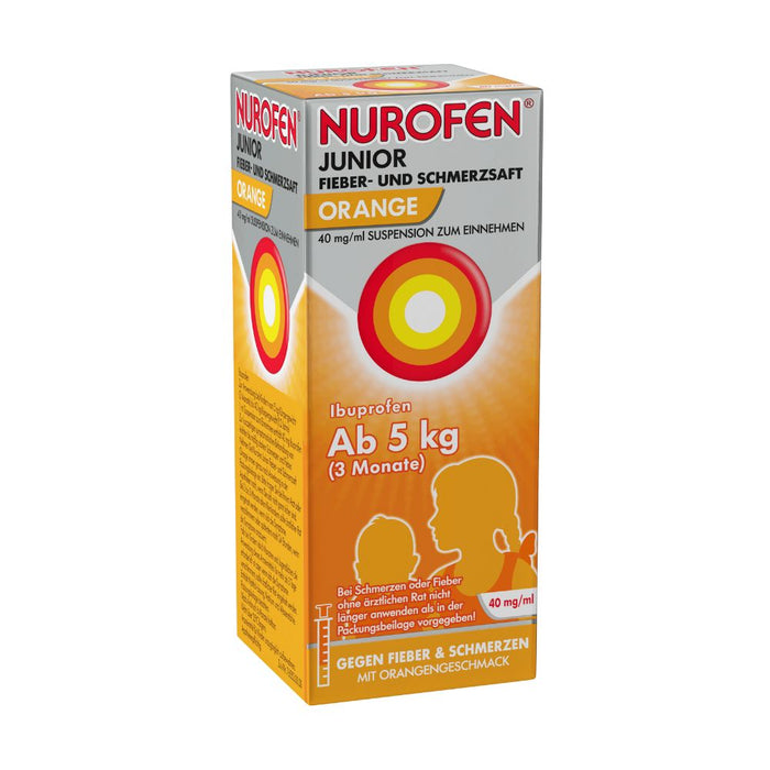 Nurofen Junior Fieber- & Schmerzsaft Orange, 100 ml Lösung