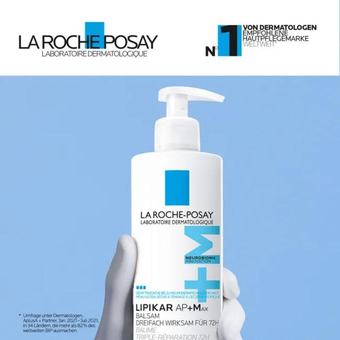 La Roche-Posay Lipikar AP+Max Balsam Anti-Juckreiz, beruhigt trockene Haut, 400 ml Cream