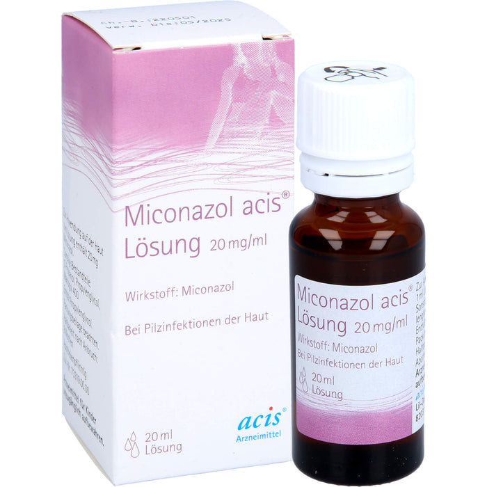 Miconazol acis  Lösung, 20 mg/ml Lösung zur Anwendung auf der Haut, 20 ml Solution