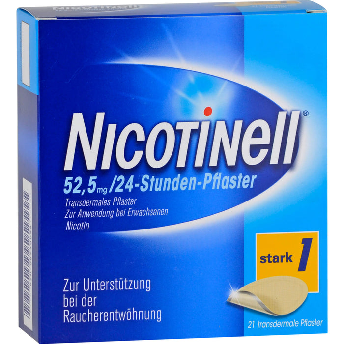 Nicotinell 21 mg/24-Stunden-Pflaster zur Unterstützung bei der Raucherentwöhnung, 21 pcs. Patch