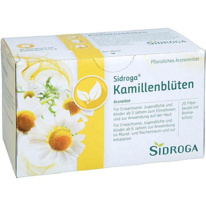 Sidroga Kamillenblüten Arzneitee, 20 St. Filterbeutel