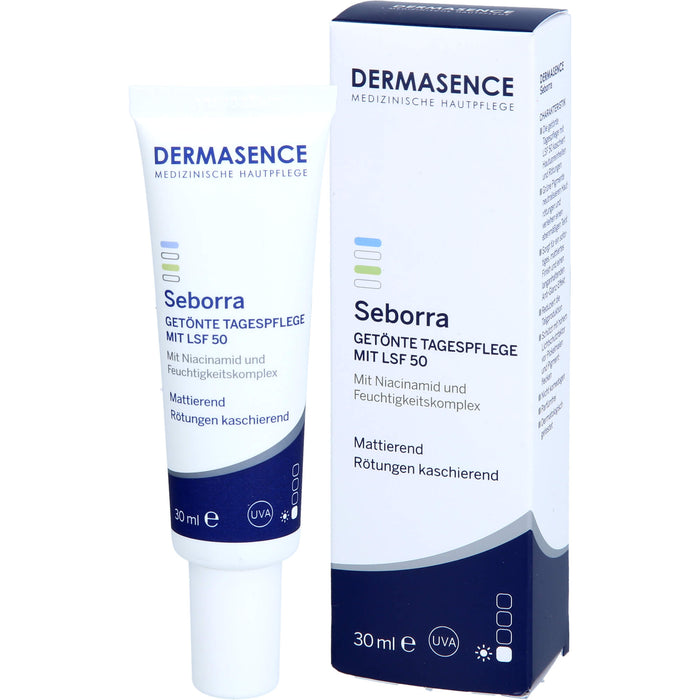 DERMASENCE Seborra getönte Tagespflege mit LSF 50, 30 ml Creme