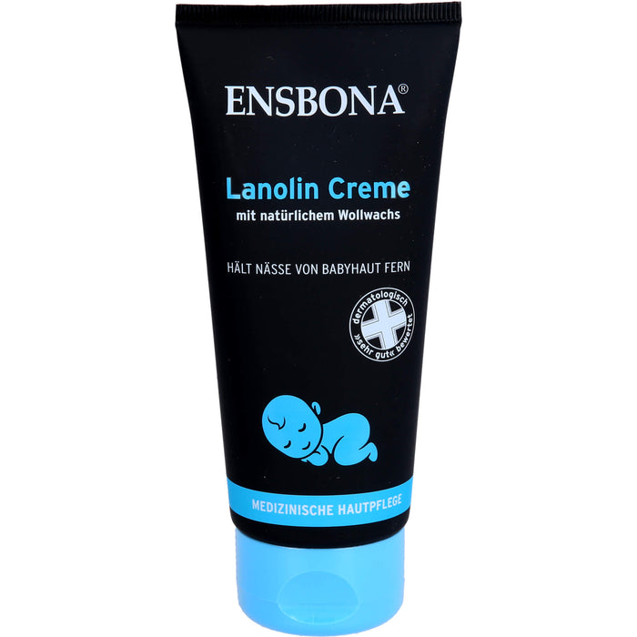 ENSBONA Lanolin Creme hält Nässe von Babyhaut fern, 100 ml Creme
