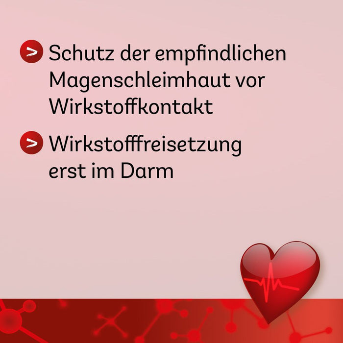 ASS Dexcel Protect 100 mg Tabletten bei Herz-Kreislauf-Erkrankungen, 50 St. Tabletten