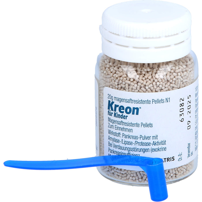 Kreon  für Kinder, Magensaftresistente Pellets, 20 g Powder