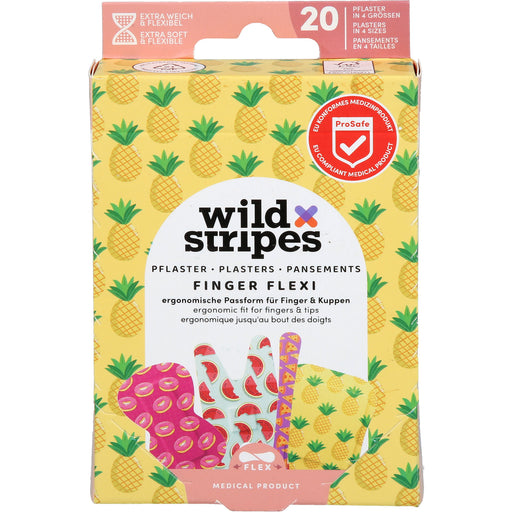 Wild Stripes Pflaster Finger Flexi Food, 20 St. Pflaster