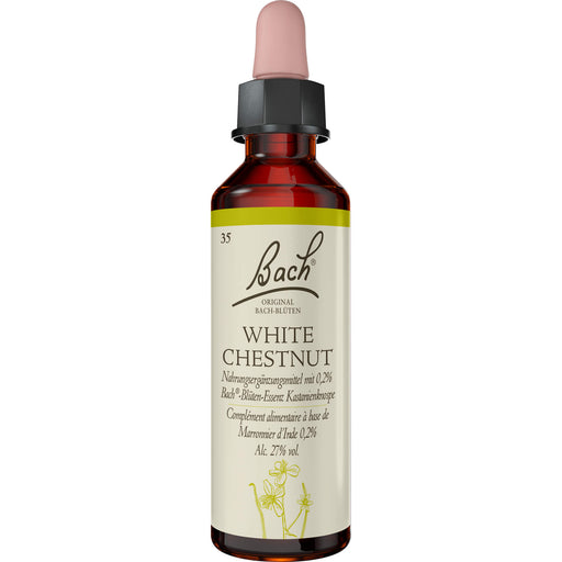 Bach Original Bach-Blüten Nr. 35 White Chestnut Weiße Kastanie Tropfen, 20 ml Lösung
