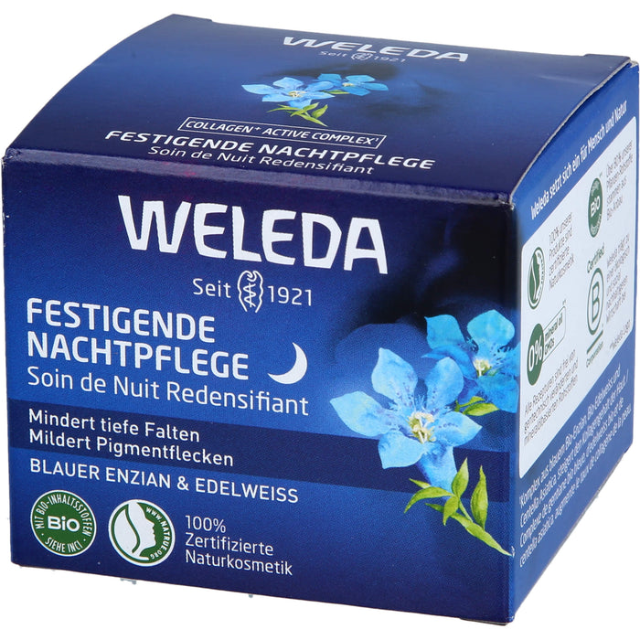 WELEDA festigende Nachtpflege mindert tiefe Falten und Pigmentflecken, 40 ml Cream