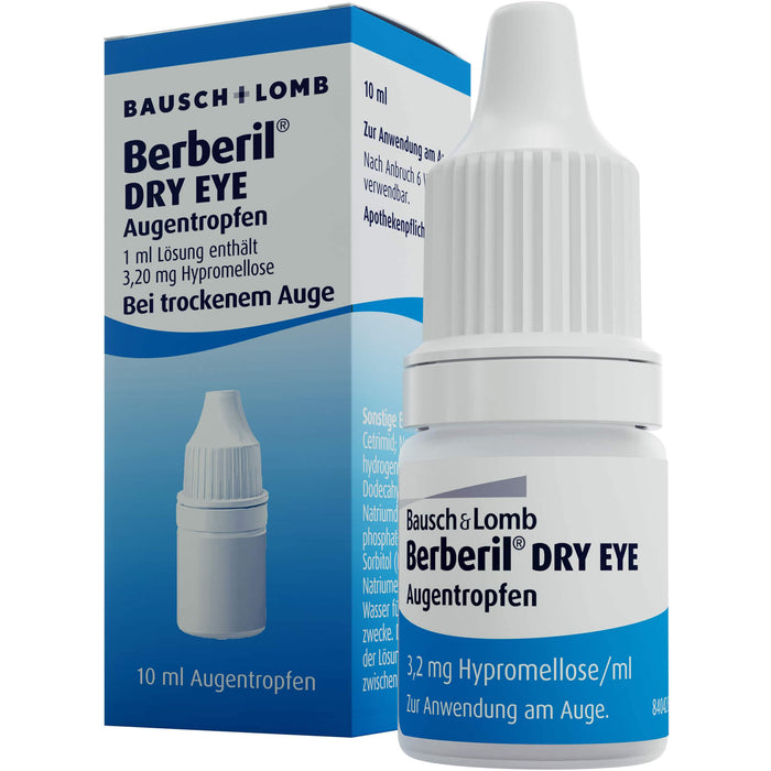 Berberil Dry Eye Augentropfen bei trockenem Auge, 10 ml Solution