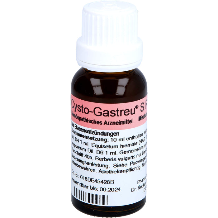 Dr.Reckeweg Cysto-Gastreu S R18 Tropfen bei Blasenentzündungen, 22 ml Solution