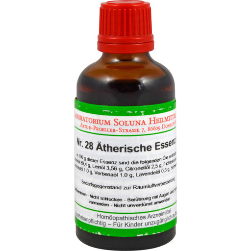 SOLUNA Nr. 28 Ätherische Essenz I Lösung zur Verbesserung der Raumluft, 50 ml Lösung