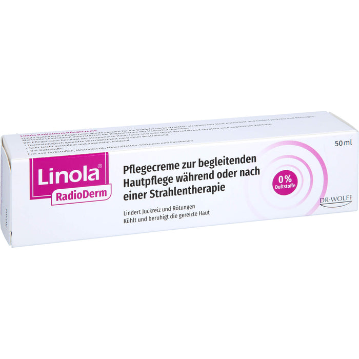 Linola RadioDerm Pflegecreme zur begleitenden Hautpflege während oder nach einer Strahlentherapie, 50 ml Crème