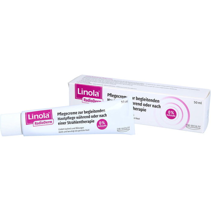Linola RadioDerm Pflegecreme zur begleitenden Hautpflege während oder nach einer Strahlentherapie, 50 ml Crème