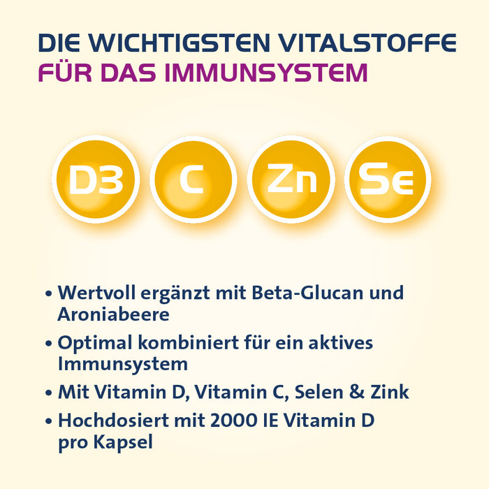 Vitamin D3 Hevert 2000 IE Immun Aktiv, 30 pc Capsules
