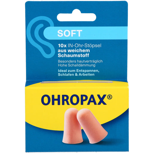 OHROPAX Soft Schaumstoff In-Ohr Stöpsel, 10 St. Ohrstöpsel